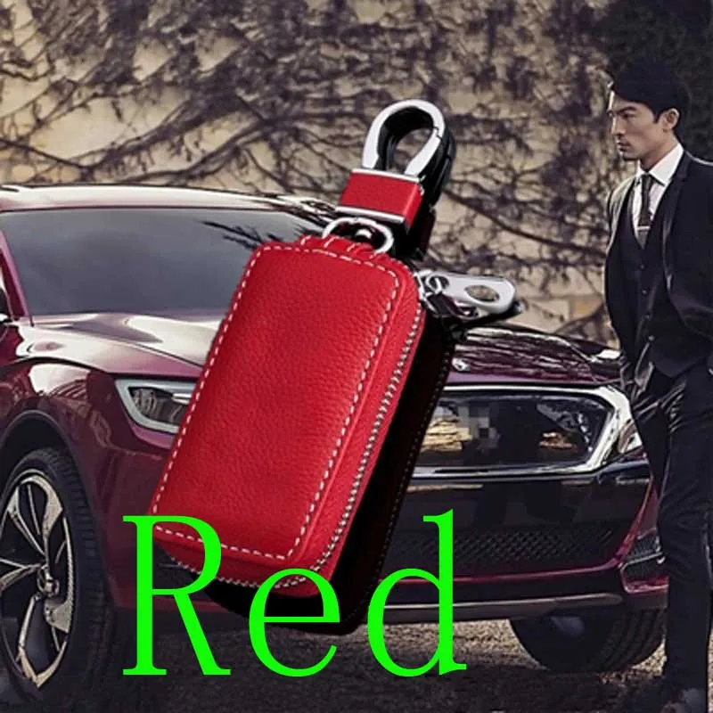 red Чехлы для автомобильных ключей, сумки для skoda octavia a7 fabia rapid kodiaq octavia a5, отличный брелок для ключей, автомобильные аксессуары, чехол для украшения - Color Name: red