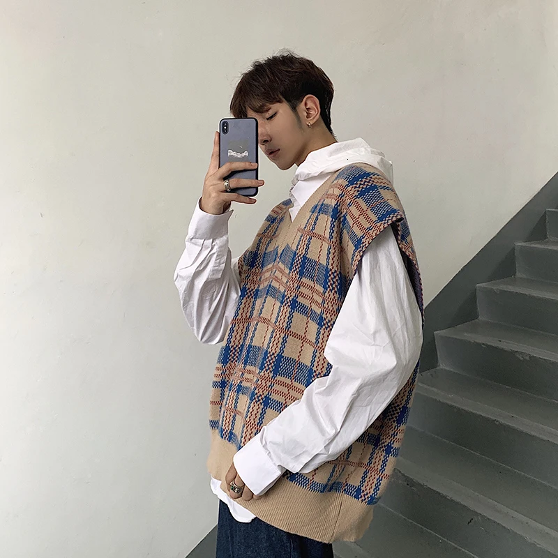 

2019 Autumn And Winter New Korean Version Of The Couple European And American Style Loose Casual Trend Vest