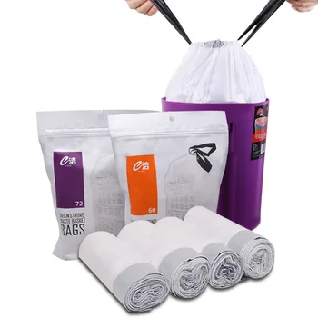 

Garbage Bags 4 Roll Small Garbage Bag Trash Bags Durable Disposable Home Kitchen Disposable household kitchen garbage bags 2020