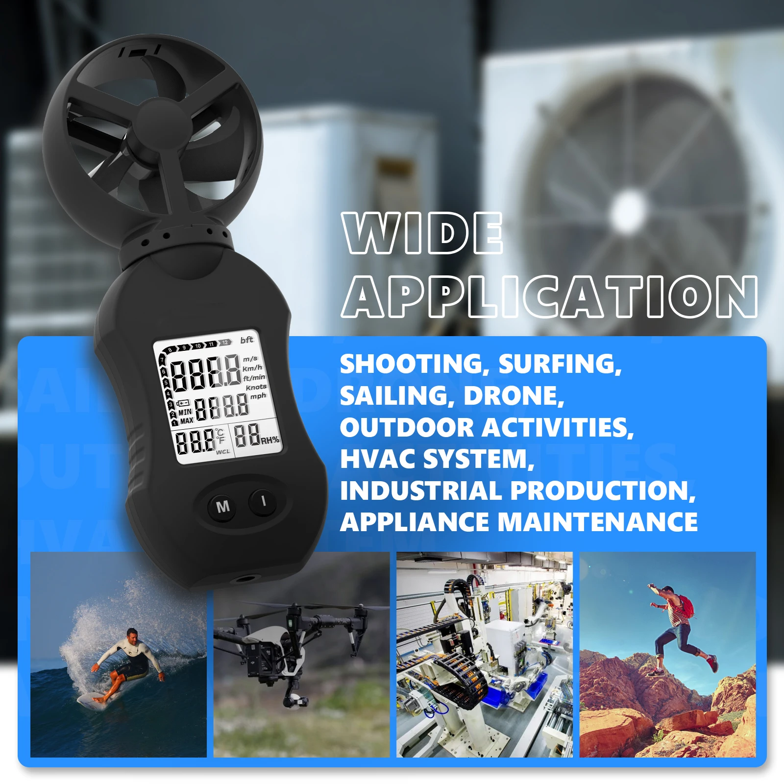 vento, temperatura, umidade, perfeito para atividades ao