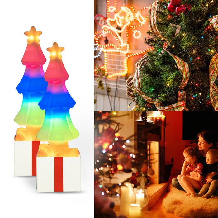 Новейший Ночной светильник на рождественскую елку, праздничные вечерние лампы, Настольный светильник, Рождественское украшение для дома