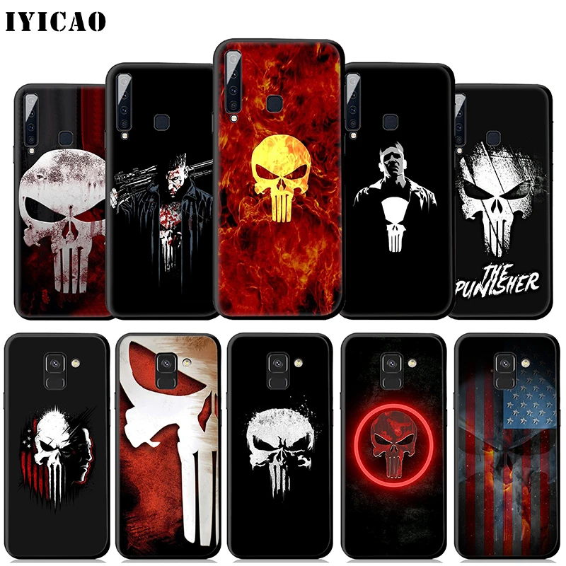 IYICAO Каратель с героями комиксов Марвел мягкий чехол для samsung Galaxy A50 A60 A70 A40 A30 A20 A10 M10