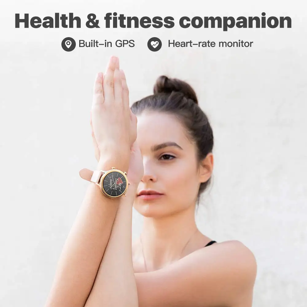 Смарт-часы Ticwatch C2 из розового золота, Bluetooth, умные часы с gps, Android и iOS совместимы, IP68, Mobvoi