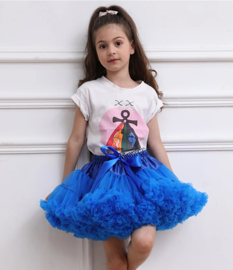 Dress Lolita Skirt Support Wild lolita Boneless Skirt Rainbow Cloud Children's Women Swing Half Body Loli Short Support