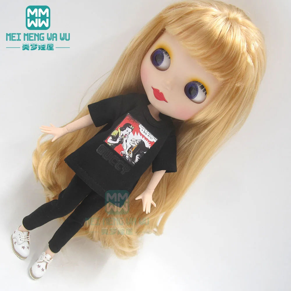 Blyth кукольная одежда модная клетчатая рубашка, топ, шорты, обувь для OB23 OB24 кукла azone аксессуары
