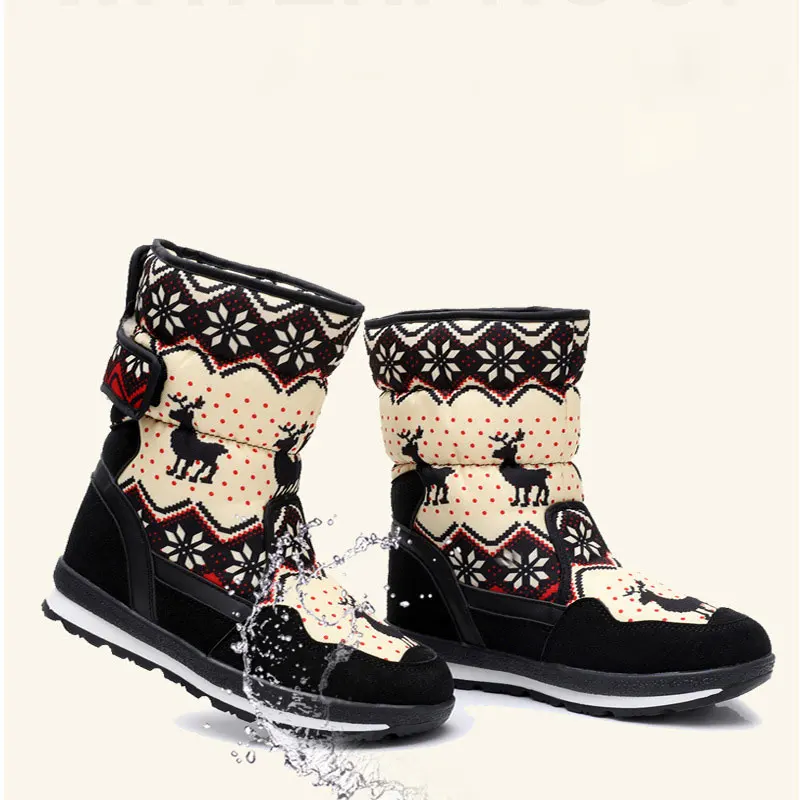 

Waterproofing Thickening Warm Winter Shoes Kids Parent-child Winter Snow Boots For Women Mid-calf Winter Boots Girls Plus Size