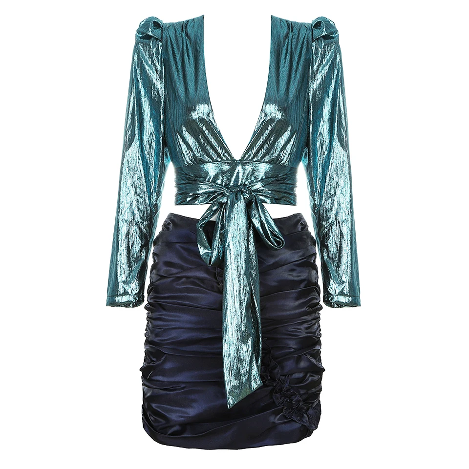 shimmer one piece dress