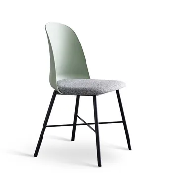 

Modern Simple Iron Art Dining Chair Home Back White Nordic Net Red Ins Bedroom Desk Industrial Style