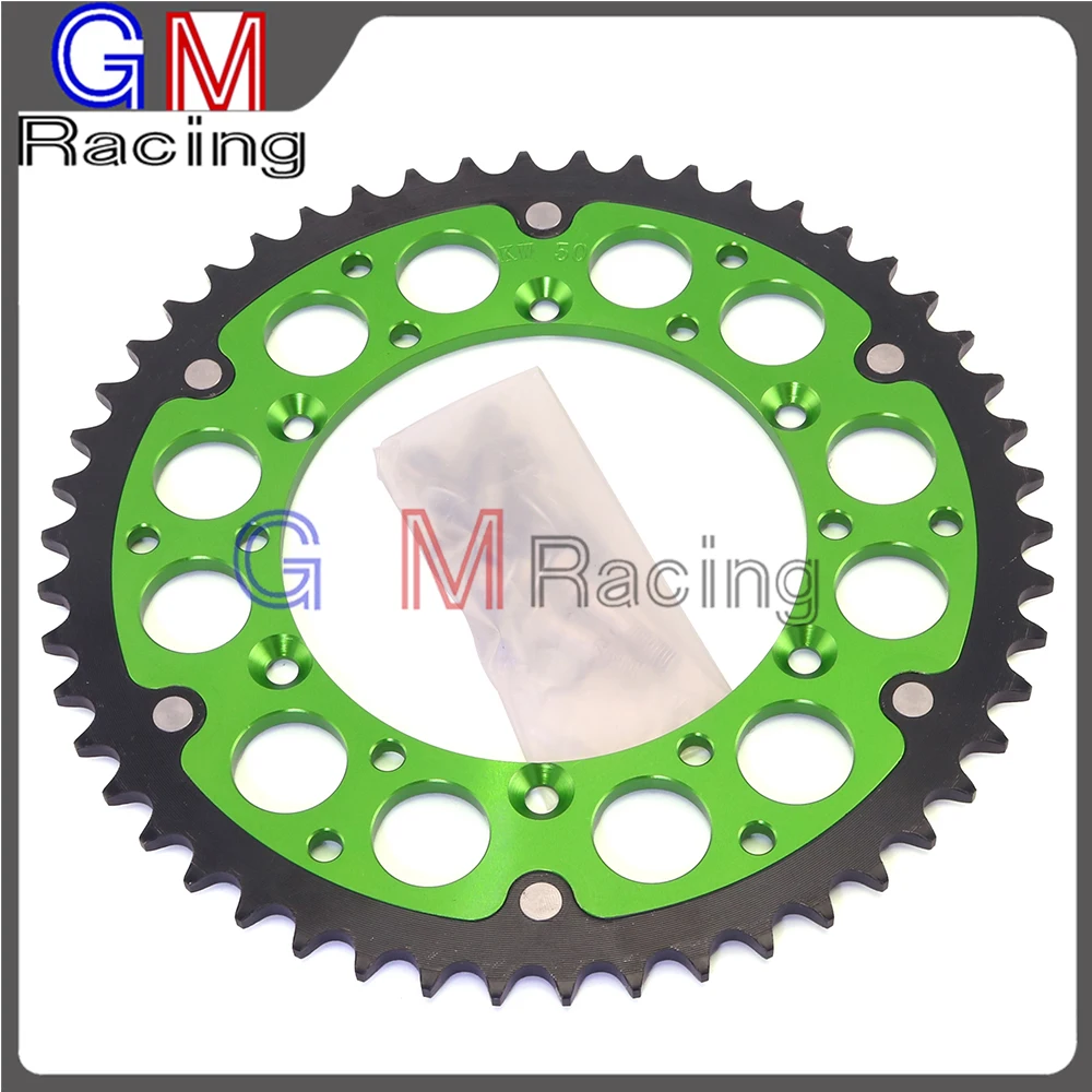 Rear Chain Sprocket For KAWASAKI KX125 KX250 KX500 KX250F KXF250 KX450F KXF450 KDX220 KLX250 KLX300 KLX450R KLX650R Motorcycle