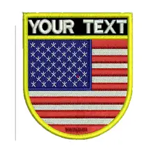 На заказ американский флаг с именными ярлыками нашивка вышитая Железная на подложке крюк задняя защита форма