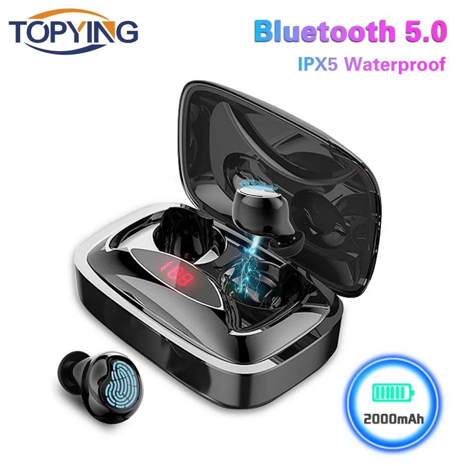 

X29 TWS Bluetooth 5.0 headphone True Wireless 6D Stereo Noise cancelling Earphone With Mic Handsfree Headset For Xiaomi iPhone