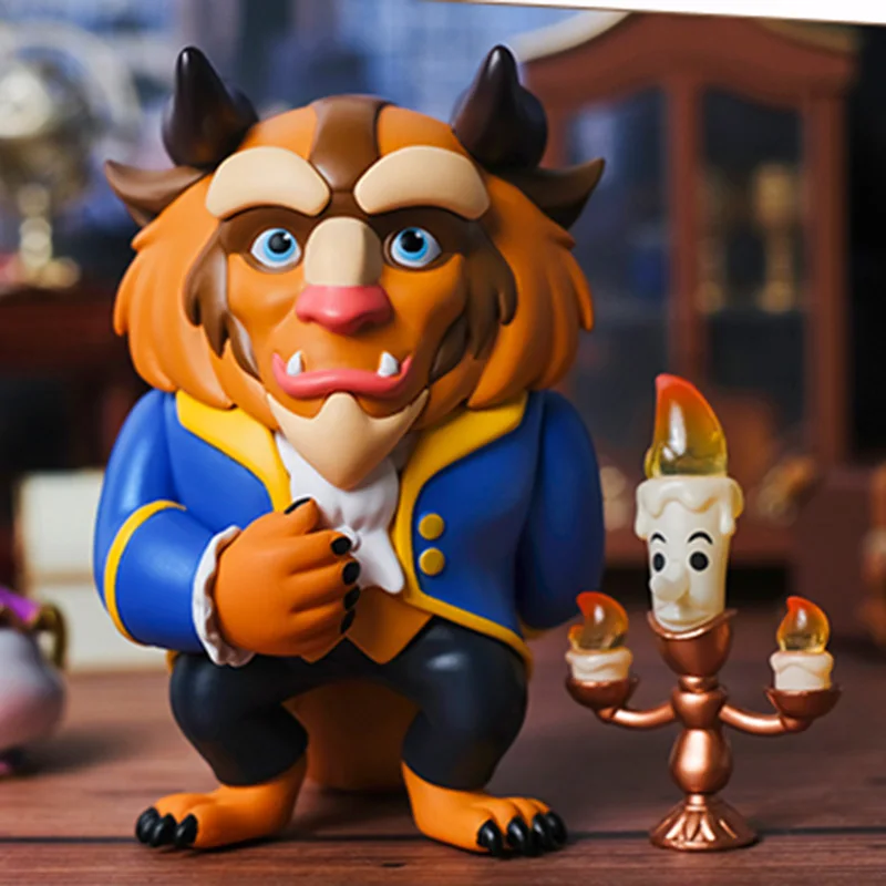 Disney Princess Belle Action Figure Dolls Beauty And The Beast Lumiere Figure Dolls Toys Collection Modello Regalo Per Ragazze