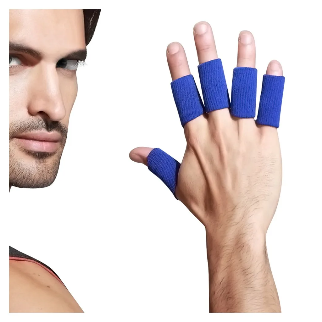 10PCS Set Finger Sleeves Washable Protective Fingertip Sports Guard