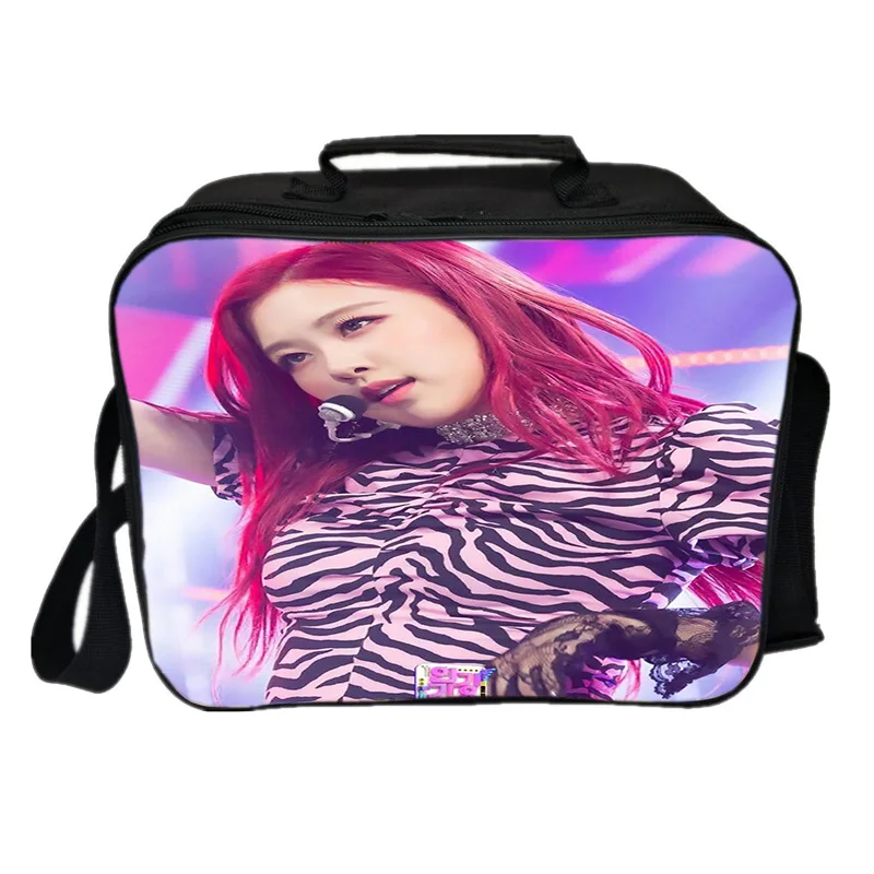 Студенческий работник Blackpink Jisoo Jennie Rose Lisa, сумка для ланча для мужчин и женщин, сумки для обедов для девочек и мальчиков, красивая сумка, новая детская сумка для ланча - Цвет: 4