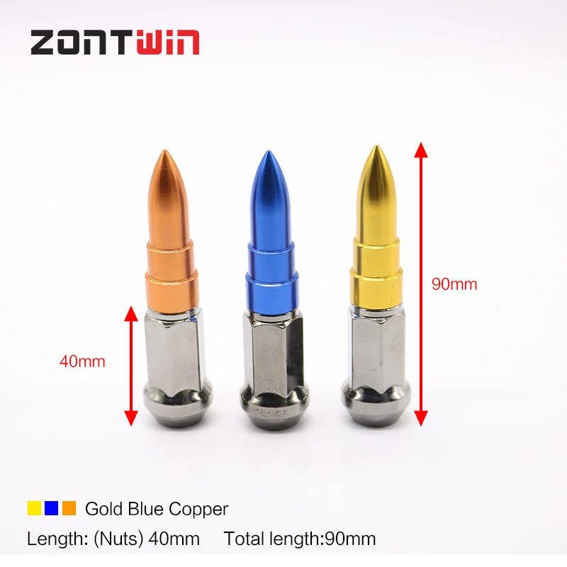 90mm Cold 20 штук 12*1,5 12*1,25 колеса из алюминиевого сплава гайки болты винт для Mitsubishi Pajero Suzuki Jimny Nissan PATROL Toyota Prado - Название цвета: 90mm Cold