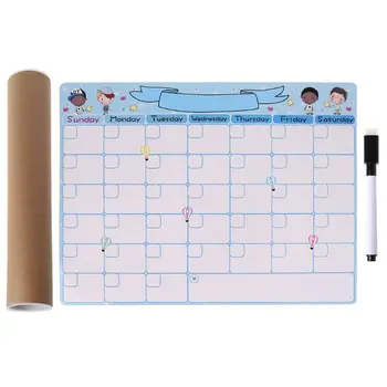 

Cute Monthly Planner Magnetic Whiteboard Fridge Magnet Message Board Remind Memo