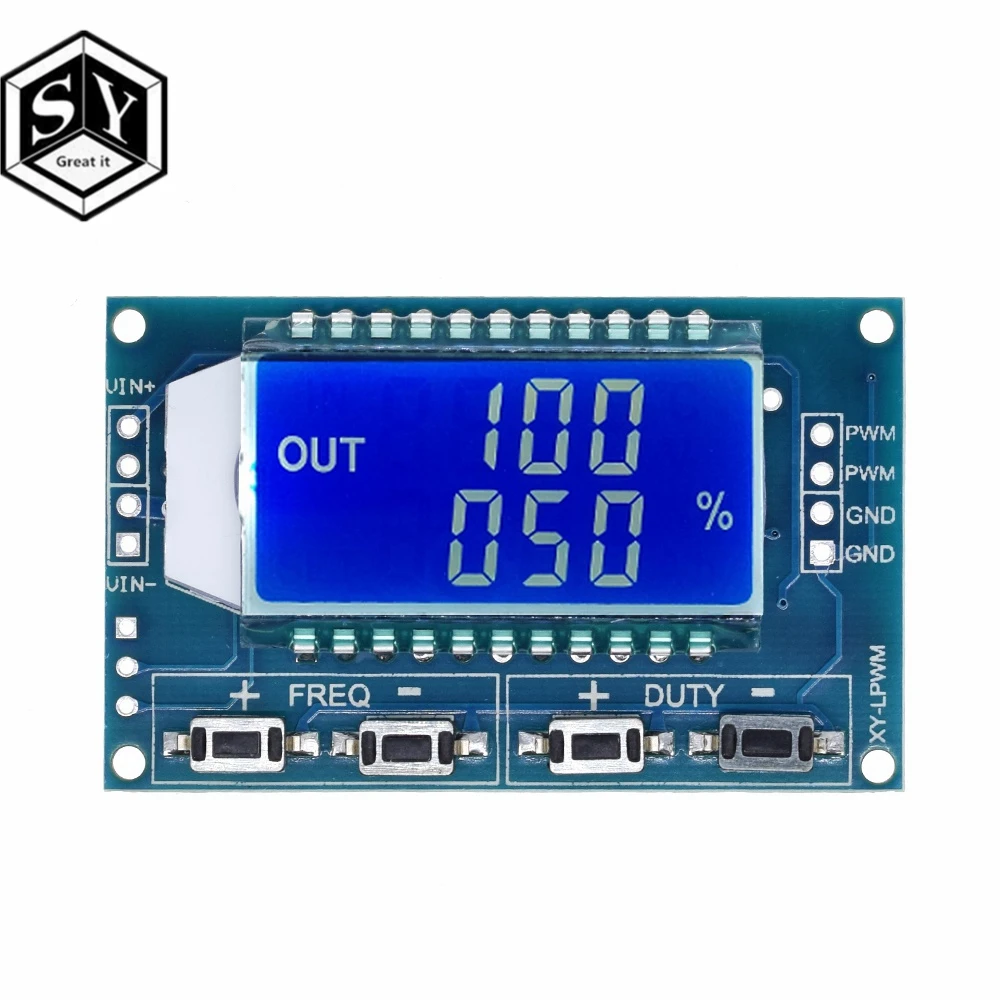 1 шт. 1Hz-150 кГц Отношение сигнал/генератор PWM модуль GSM Частота импульсов рабочий цикл регулируемый модуль ЖК-дисплей Дисплей 3,3 V-30 V 1Hz-150 кГц