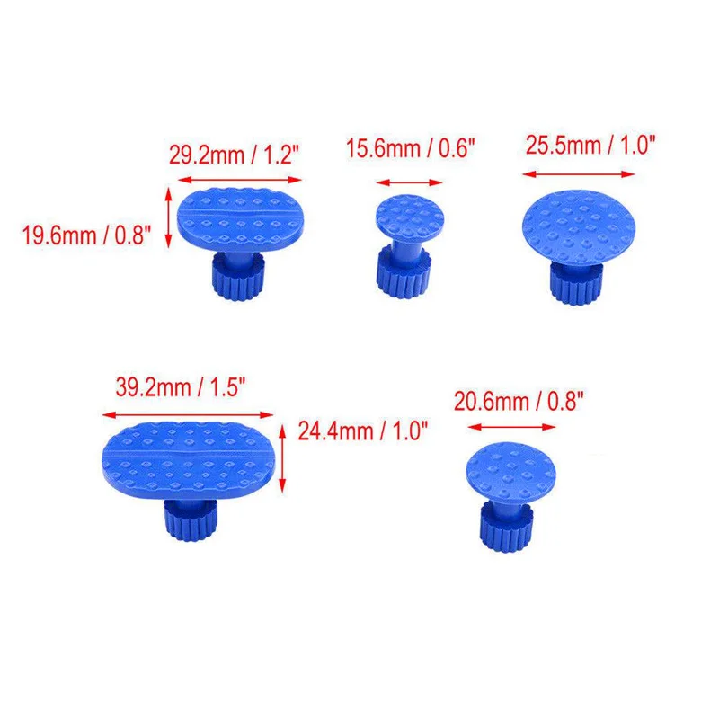 

30pcs Pulling Tabs Removal Paintless Glue Puller Tabs Blue Plastic Newest