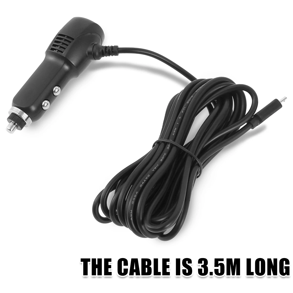Dash Cam Power Lead Universal Car Charger Adapter 3.5M/11.5FT Wire Long