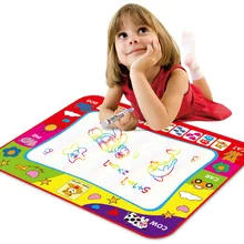 Upgraded Large Size Rainbow-colored Magic Water Canvas Children'S Educational Painting Graffiti Blanket 80*60 with 2 Pen