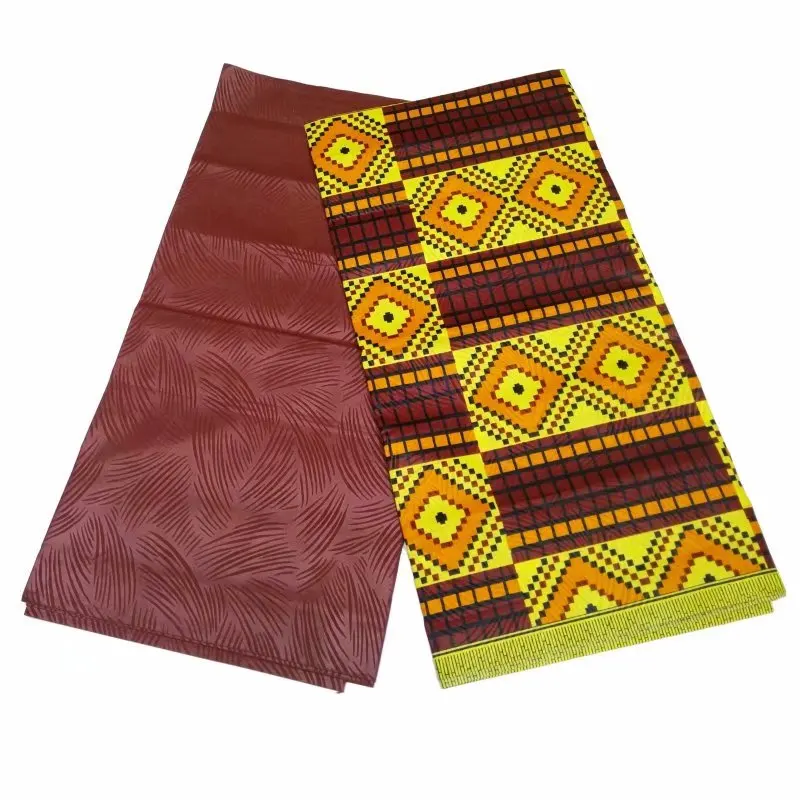 Африканская ткань 2 ярда+ 2 ярда последняя Анкара ткань Африканская вощеная ткань принтом Горячая восковая ткань Африканская для вечернего платья