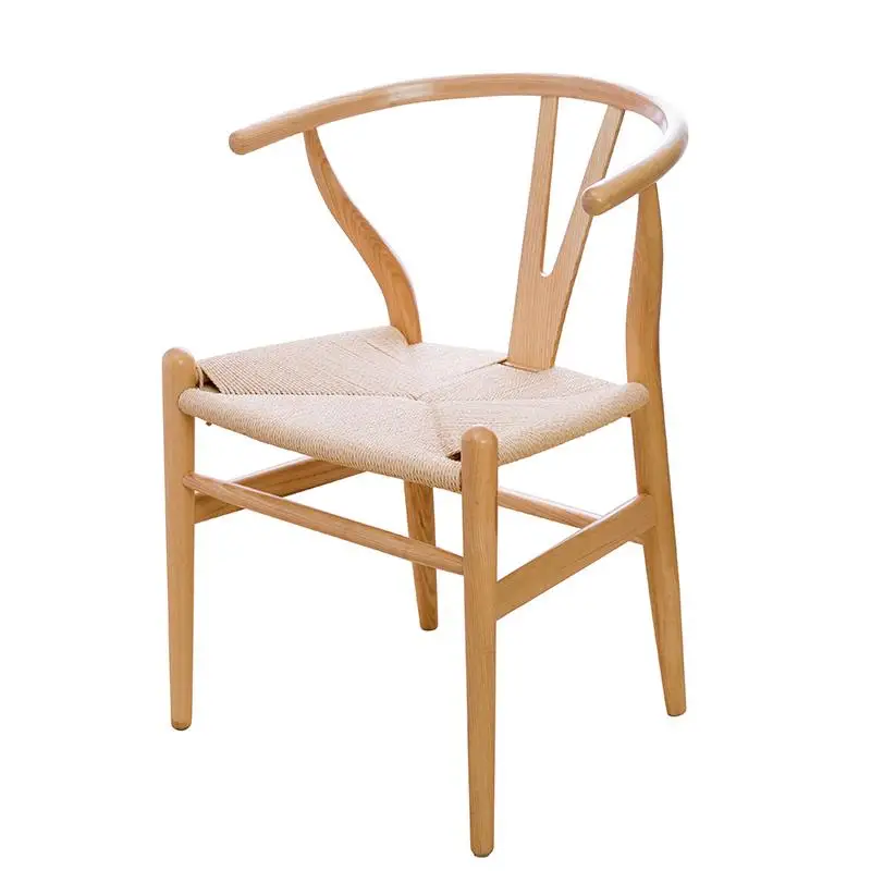 

Y chair Chinese solid wood dining chair leisure armchair Nordic coffee chair home log study computer chair backrest