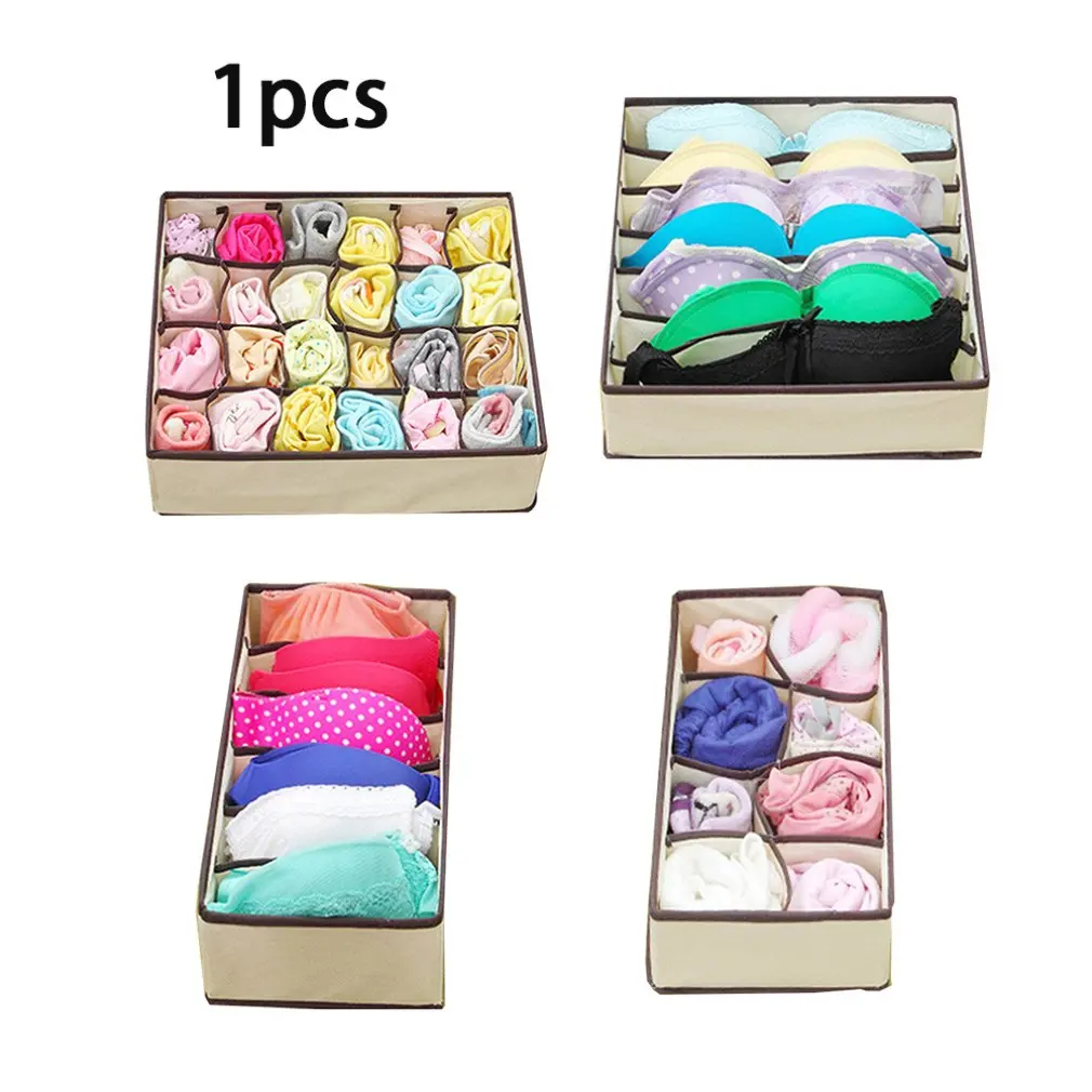 Белый Three-Piece Underwear Storage Box Sock Storage Box Cloth Bra Storage Storage Box Fashion Beautiful Storage Box - Цвет: Белый