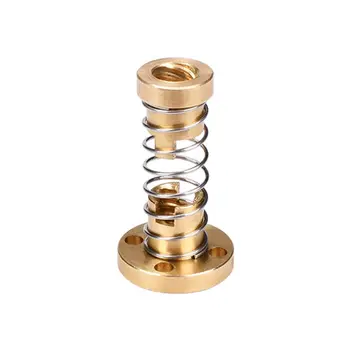 

4pcs T8 Screw Anti Backlash Spring Loaded Nut Elimination Gap Nut for 8mm Threaded Rod Lead Screws CNC 3D Printer DIY Parts