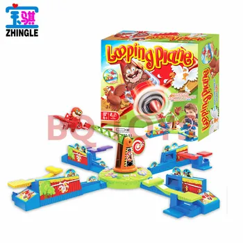 

Children's Gifts Fun Puzzle Board Game Electric Plane Stealing Chicken Game Rotating Aircraft Catching Chicken Toys