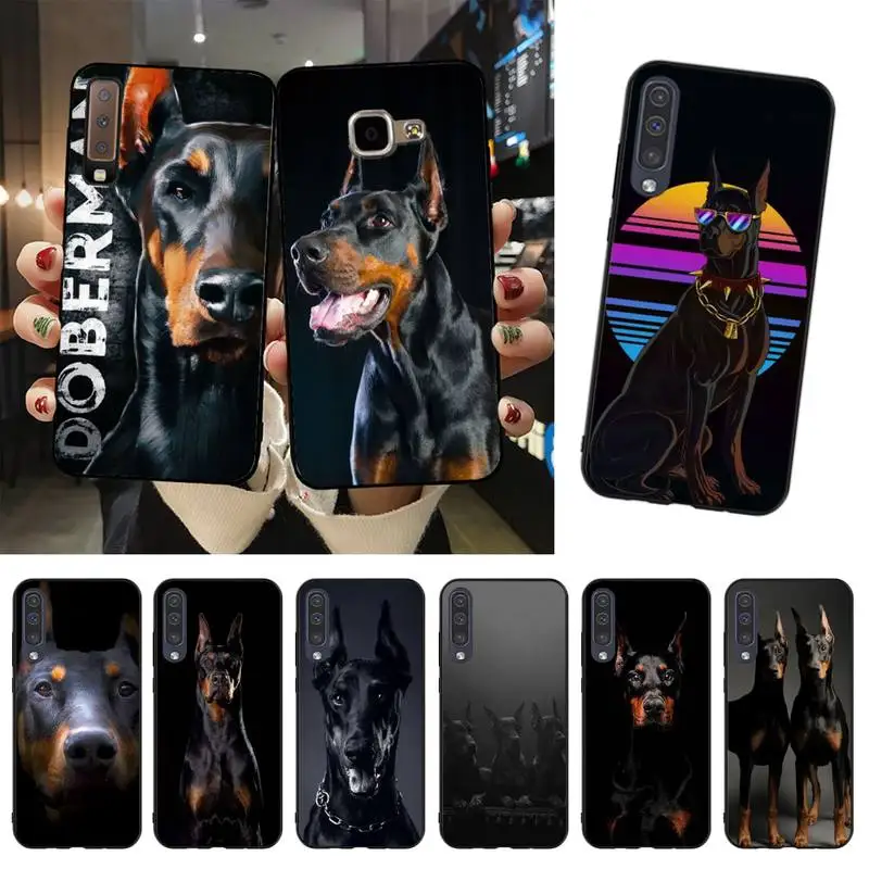 Симпатичный чехол Doberman для телефона Samsung A51 A71 A40 A50 A70 A10 A20 A30 A6 A7 A8 A9 | Мобильные