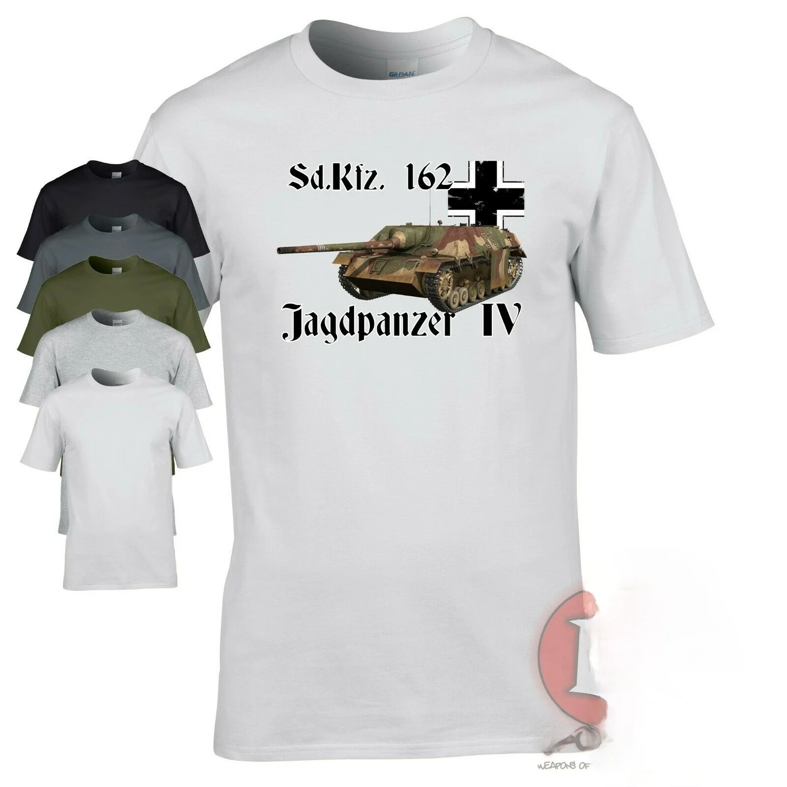 Jagdpanzer 4 Iv Tank Ww2 German Military Armor Men T-Shirt World Of War Tanks