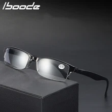 IBOODE полуоправы очки для чтения для женщин и мужчин квадратные полуоправы пресбиопические очки женские мужские очки при дальнозоркости очки