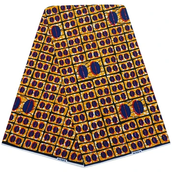 

African Ankara real wax African wax print fabric Nigerian printed pattern 6 yards for dress