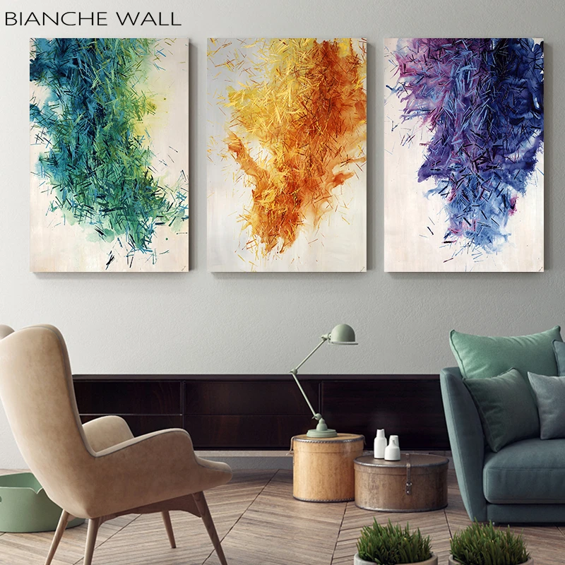 Colorful Abstract Digital Art Deco Poster Nordic Canvas Print Painting Modern Art Decoration Picture Living Room Decor Painting Calligraphy Aliexpress