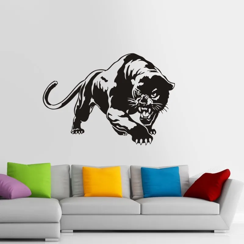DCTAL Jaguar Wall Sticker Tiger Decal Posters Vinyl Wall Art Decals Pegatina Car Decal Decor Mural Animal Sticker