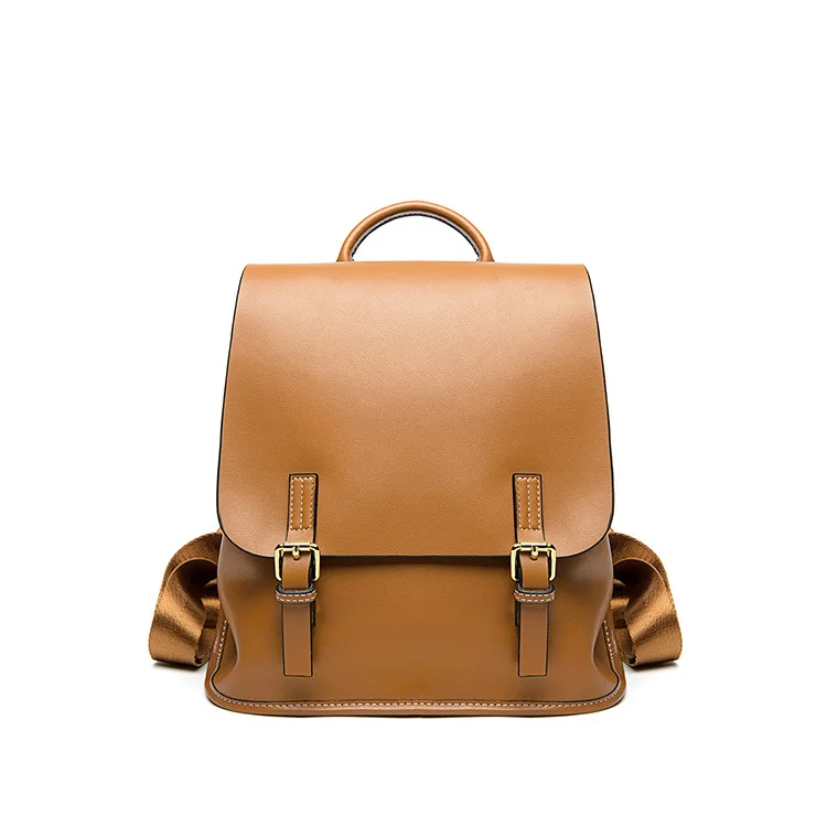 

Cowskin shoulder bag women's 2019 new campus shoulder bag simple leather shoulder backpack lykj-yx