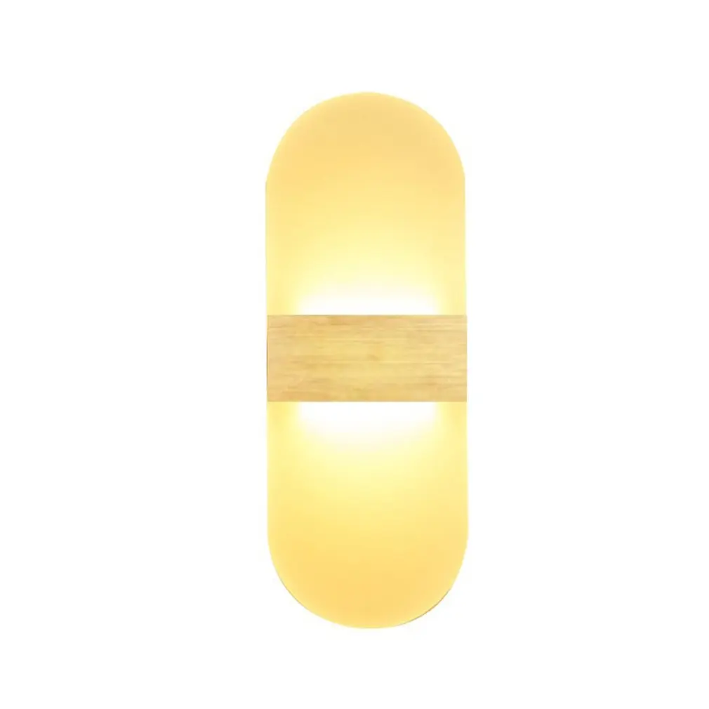 

6/12W Acrylic Led Wall Lamp Simple Bedroom Bedside Rounded Angle Aisle Wall Lamp Hotel Engineering Corridor Lighting Drop Ship