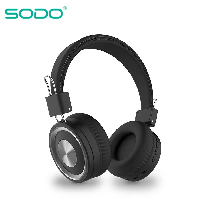 Bluetooth наушники на ухо SODO беспроводные наушники складные Bluetooth 5,0 стерео гарнитура с микрофоном Поддержка TF карты fm-радио