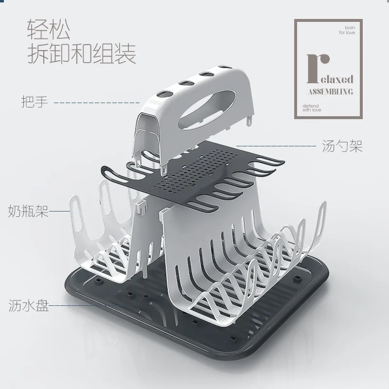 

BABY'S Feeding Bottle Drying Draining Shelf Drying Rack Drain Rack Feeding Bottle Rack Holder Drying Rack Shelf Placement Portab
