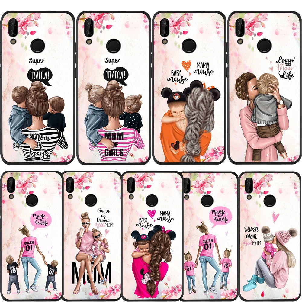 DIY Custom Case Girl Baby Queen Princess Mama Mouse Prince For Huawei p20 Pro P20 Lite P30 P9 P8 P10 Honor 8X 9X 10 20 Cover |