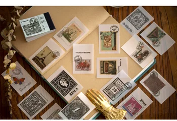 

100pcs Vintage Demo Junk Journal Card for Bullet Journal Planner Making