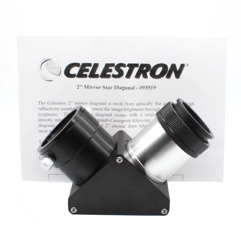 Celestron 2 дюйма 90 градусов SCT диэлектрическое Диагональное зеркало с адаптером 1,2" для C5 C6 C8 925 C11 SCT астрономический телескоп