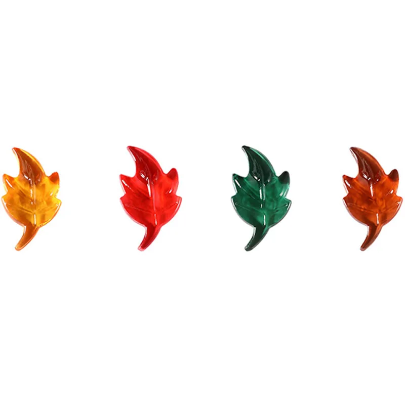 

New-300 Pieces Thanksgiving Leaves Table Scatter Mini Acrylic Leaves Acrylic Maple Leaves Vase Filler for Thanksgiving Christmas