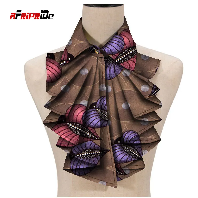 african traditional attire 2021 New Fashion African Print Ankara Tie for Women African Triangle Ankara Fabric Cravat Africa Tie SP027 african outfits