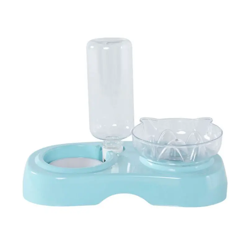 Pet противоскользящая миска для еды, миска для воды, кормушка для собак, двойные косая миски Y5GB