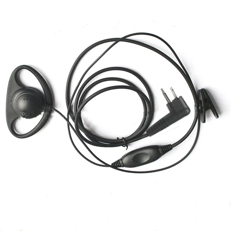 Walkie Talkie D shape Headset Earpiece Ear Hook Earphone Two Way Radio Headset M Type Earphone For Motorola HYT FEIDAXIN-FDC