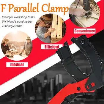 

90X100/160/200/250/300mm Adjustable Quick Grip Clamps Woodworking Metal Clamp Bar Heavy F Clamp Hardware DIY Hand Tool
