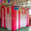 Fast food oxford pink giant inflatable carnival treat shop/ Inflatable Concession Stand/popcorn ice cream booth with blower 5
