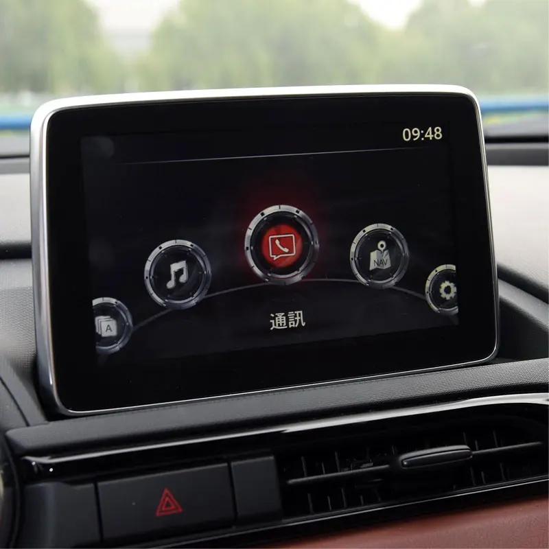Tempered Glass Protective Film Car Tempered Glass Screen Protective Film Sticker GPS Multimedia LCD Guard For Mazda CX-3 CX-4 MX-5 2015
