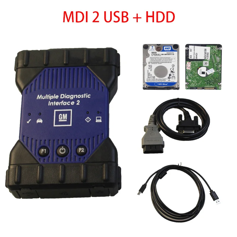 MDI V2018.09.2 новейший forGM MDI множественный диагностический интерфейс ForGM MDI wifi многоязычный для Opel сканер Tech2Win GDS2 - Цвет: MDI2 USB HDD